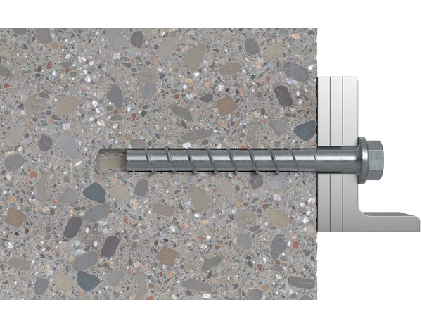 Vis à béton FBS II 10x80 en acier électrozingué, pour béton - 50 pièces, - Fischer - Brico Dépôt