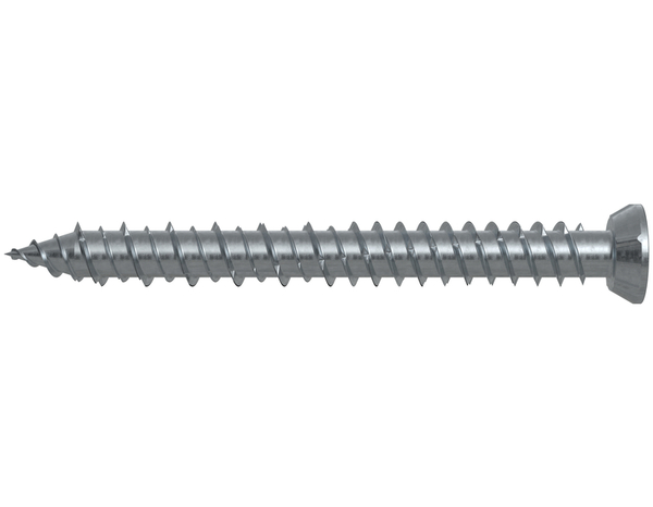 Vis de fixation, tête fraisée béton en acier  électrozingué 7,5x182  pour cadre de fenêtres - 6 pièces, - Fischer - Brico Dépôt