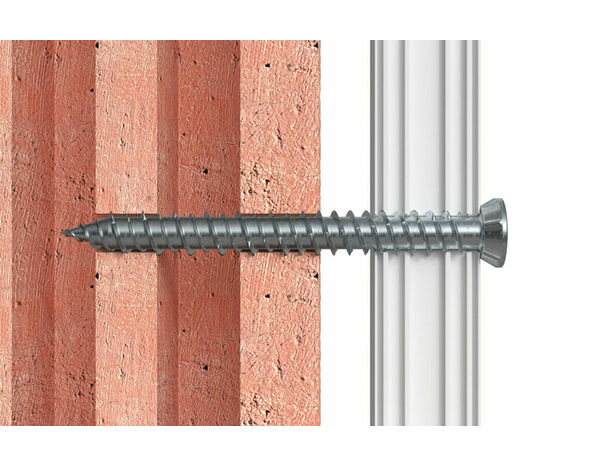 Vis de fixation, tête fraisée en acier FFS 7,5x152 pour cadre de fenêtres en béton - 6 pièces - Fischer - Brico Dépôt