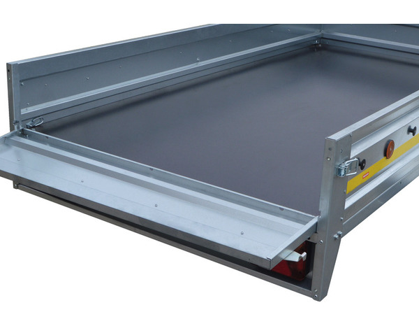 Remorque simple essieu avec rehausses, bâche et cadenas - Brico Dépôt