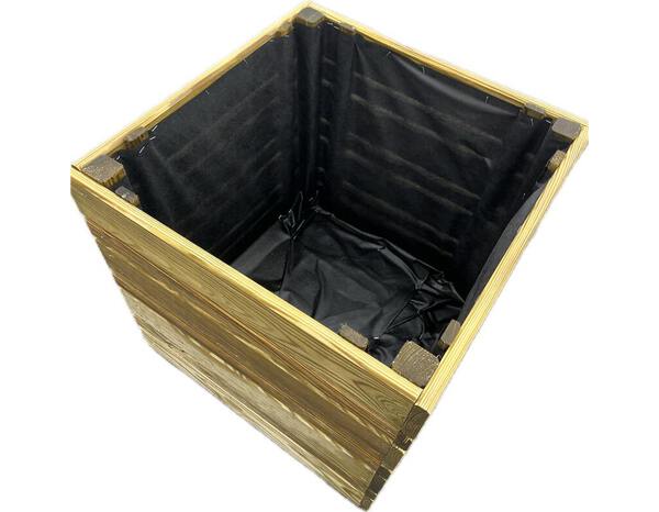 Bac à fleurs en pin - 40 x 40 x 28 cm - Brico Dépôt