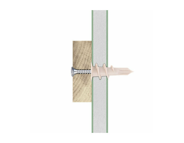 Chevilles autoforeuses nylon 32mm - 10PC  pour plaque de plâtre - Brenner - Brico Dépôt