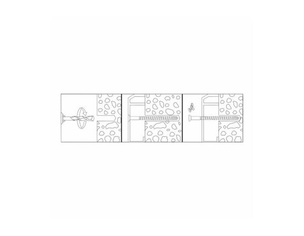 Vis à béton, tête fraisée, 7.5x180mm - acier galvanisé, tête fraisée, Résistant - 20pcs, - Brenner - Brico Dépôt