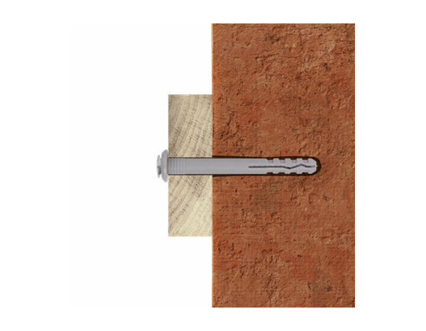 Cheville longue à frapper 6x60mm en nylon et acier - 100PCS - Brenner - Brico Dépôt