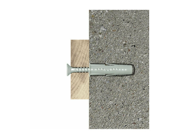 Cheville multi 10MM + vis 12PCS  - Polypropylène, acier, idéal multi-matériaux - Brenner - Brico Dépôt