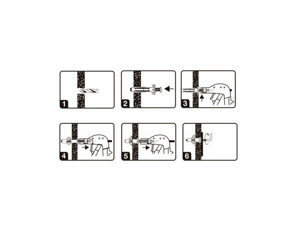 Cheville à expansion acier M4 32mm pour plaque de plâtre - Pack de 2 - Brenner - Brico Dépôt