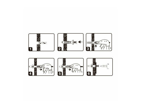 Cheville à expansion en acier M5 pour plaque de plâtre - Pack de 50 - Brenner - Brico Dépôt