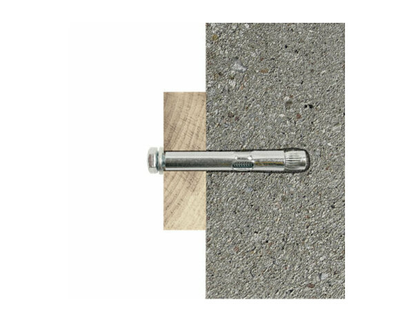 Douille d'ancrage 10x75 en acier au carbone M8 pour béton - Charge lourde 700kg - Brenner - Brico Dépôt