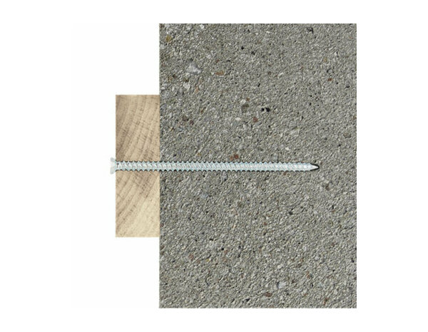 Vis à béton, tête fraisée, 7.5x180mm - acier galvanisé, tête fraisée, Résistant - 20pcs, - Brenner - Brico Dépôt