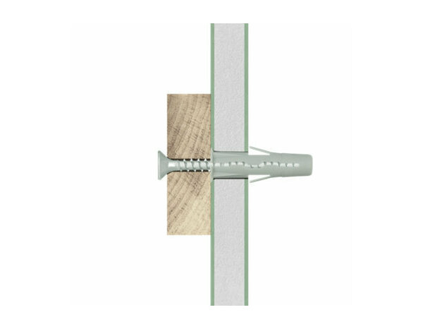 Cheville Multi 10mm - 24PCS, polypropylène, charge 85kg, multi-matériaux - Brenner - Brico Dépôt