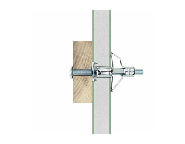 Cheville à expansion en acier M4 46mm pour plaque de plâtre - Pack de 10 - Brenner - Brico Dépôt