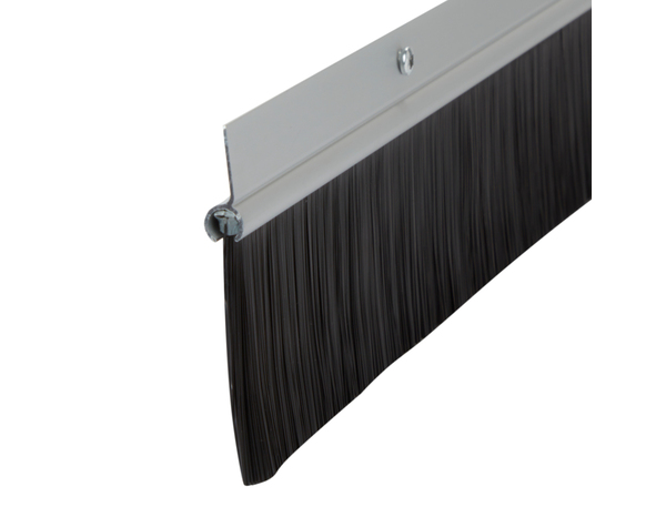 Bas de porte de garage en aluminium + brosse - 2,50 m - Brenner - Brico Dépôt