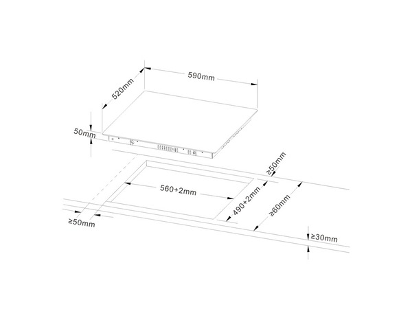 Plaque vitrocéramique 4 zones - Brico Dépôt