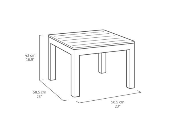 Salon résine 4 places "Marie" - Allibert - Brico Dépôt