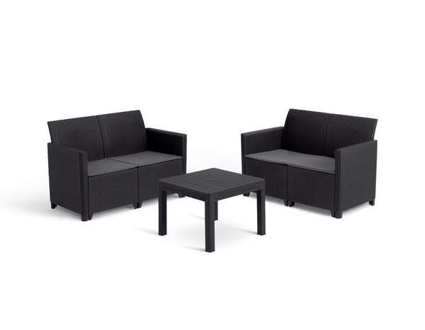 Salon résine 4 places "Marie" - Allibert - Brico Dépôt