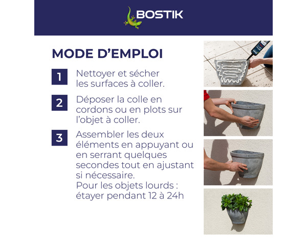 Mastic de fixation MSP117 extremes 290 ML - Bostik - Brico Dépôt