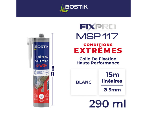 Mastic de fixation MSP117 extremes 290 ML - Bostik - Brico Dépôt