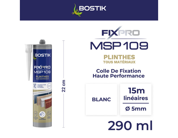 Le mastic de fixation BOSTIK FIXPRO MSP 109 290 ml - Bostik - Brico Dépôt