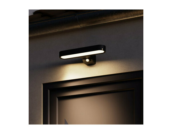 Applique solaire avec détecteur noir - Marque BLOOMA - Brico Dépôt
