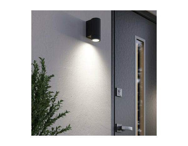 Applique murale Tiarela gu10 noir - Marque BLOOMA - Brico Dépôt