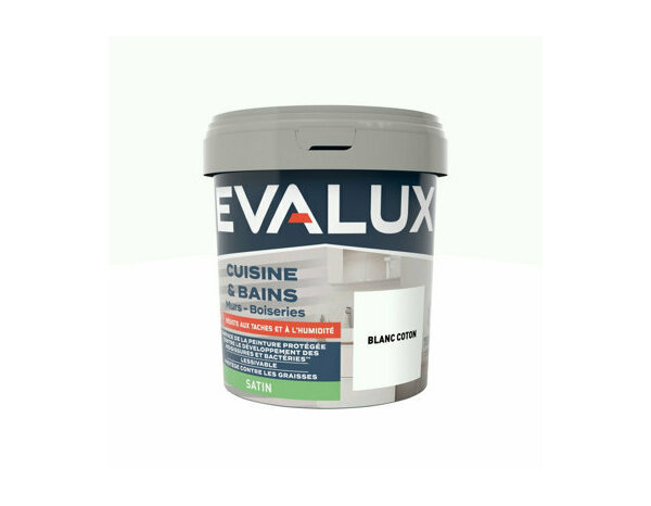 Peinture Blanc coton 0l75 satin c&b - Evalux - Brico Dépôt