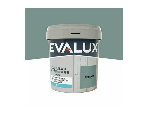Peinture Vert jade 0l75 mat - Evalux - Brico Dépôt