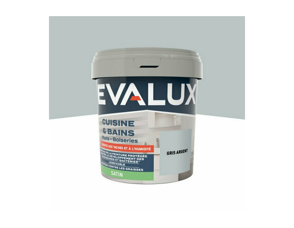 Peinture Gris argent 0l75 satin c&b - Evalux - Brico Dépôt
