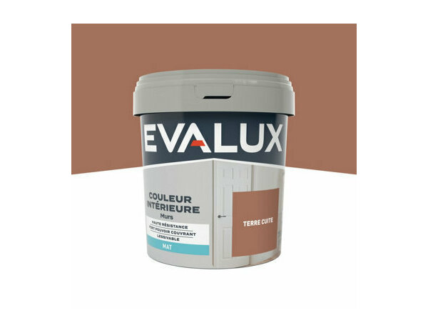 Peinture Terre cuite 0l75 mat - Evalux - Brico Dépôt