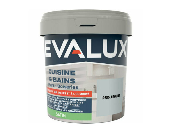 Peinture Gris argent 0l75 satin c&b - Evalux - Brico Dépôt