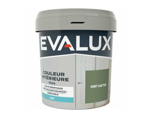 Peinture Vert cactus 0l75 mat - Evalux - Brico Dépôt