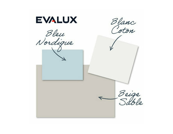 Peinture Blanc coton 0l75 velours 2en1 - Evalux - Brico Dépôt