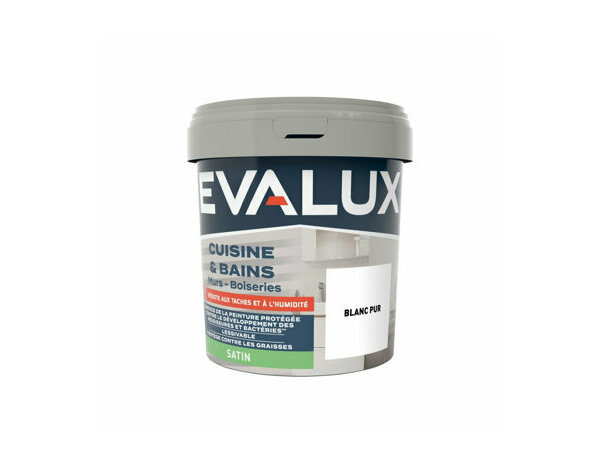 Peinture Blanc pur 0l75 satin c&b - Evalux - Brico Dépôt