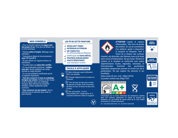 Laque gris clair 0l5 satin - Ripolin - Brico Dépôt
