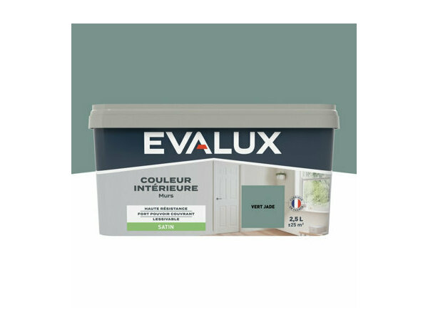 Peinture Vert jade 2l5 satin - Evalux - Brico Dépôt