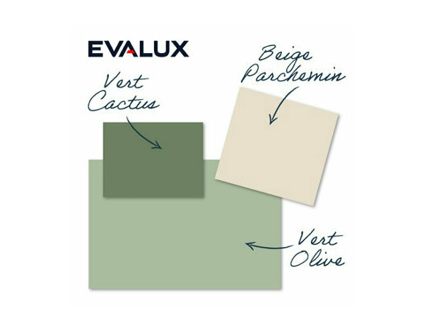 Peinture Vert olive 2l5 velours 2en1 - Evalux - Brico Dépôt