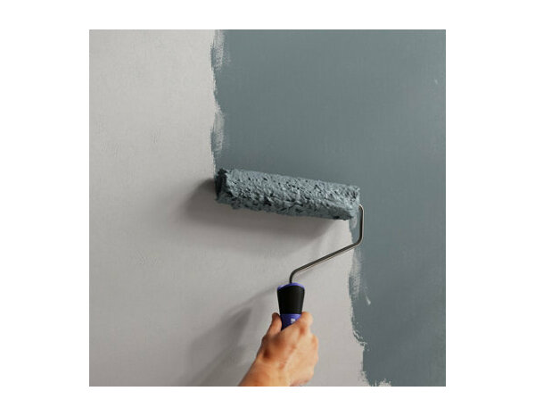 Peinture Gris acier 0l75 velours 2en1 - Evalux - Brico Dépôt