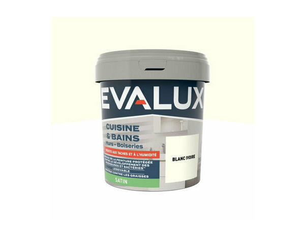 Peinture Blanc ivoire 0l75 satin c&b - Evalux - Brico Dépôt