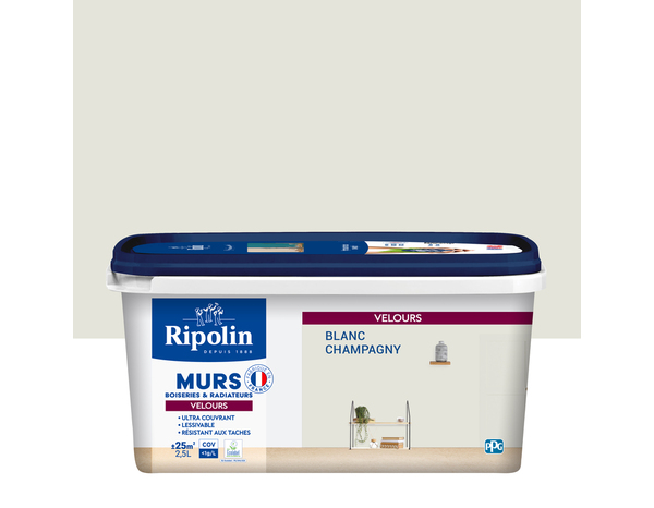 Peinture Champagny 2l5 velours - Ripolin - Brico Dépôt