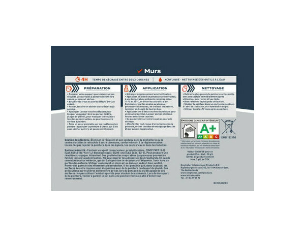 Peinture Vert cactus 2l5 mat - Evalux - Brico Dépôt