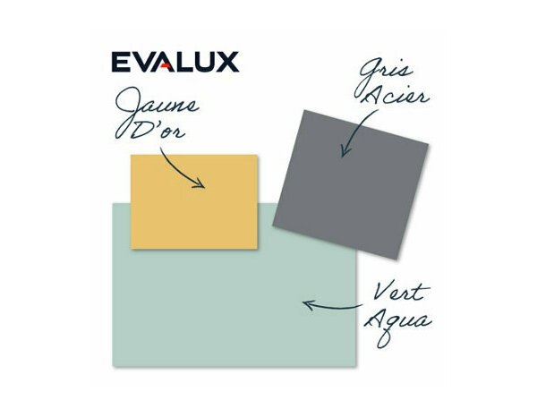 Peinture Gris acier 0l75 velours 2en1 - Evalux - Brico Dépôt