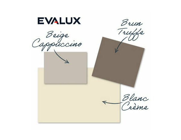 Peinture Blanc creme 0l75 velours 2en1 - Evalux - Brico Dépôt