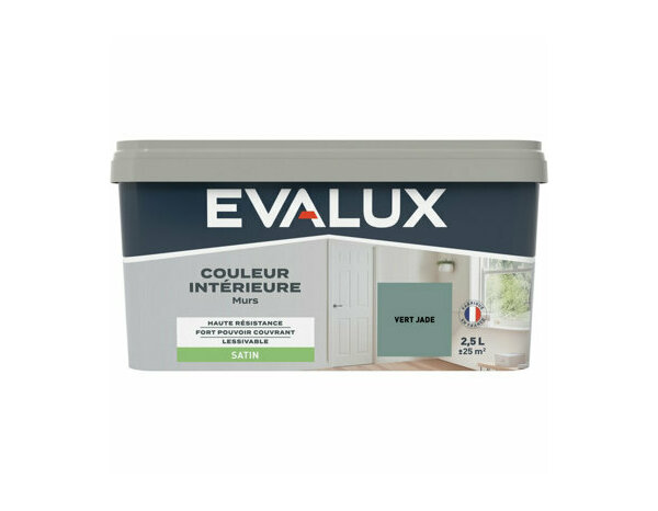Peinture Vert jade 2l5 satin - Evalux - Brico Dépôt
