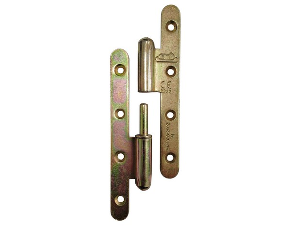 Paumelle de porte 140 x 55 mm bout rond gauche - Brico Dépôt