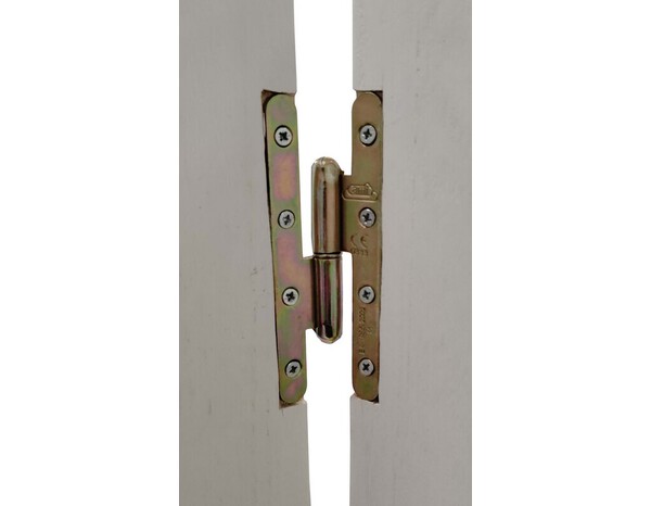 Paumelle de porte 140 x 55 mm bout rond gauche - Brico Dépôt