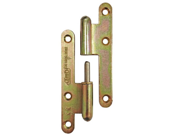 Paumelle de porte 95 x 45 mm bout rond gauche - Brico Dépôt