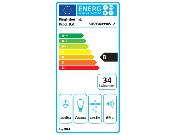 Hotte de cuisine casquette en inox - 60 cm - Brico Dépôt