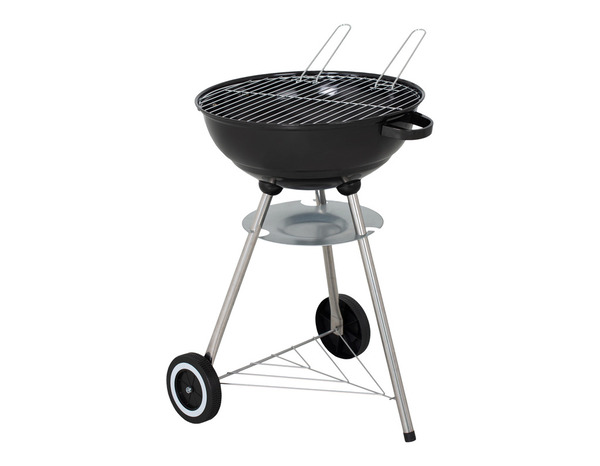 Barbecue à charbon acier émaillé "Eiger" - Surface de cuisson diam. 43,5 cm. - Brico Dépôt