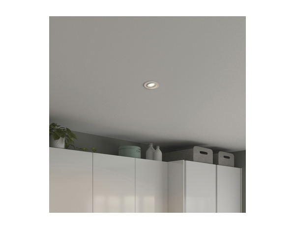 10 spots GU10 orientables 350LM 4000K argent - Brico Dépôt