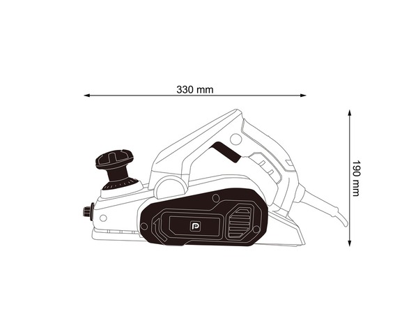 Rabot filaire 650W 82 mm avec sac à poussière - PHP650C - Brico Dépôt