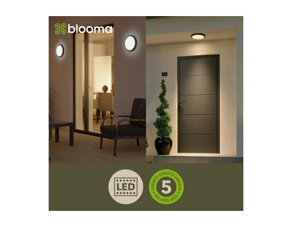 Plafonnier noir led IP65 - Marque BLOOMA - Brico Dépôt